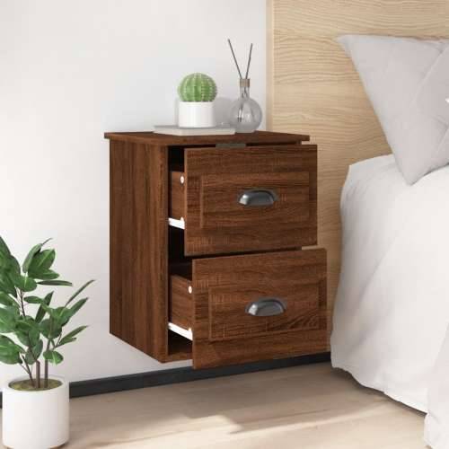 Zidni noćni ormarići 2 kom smeđa boja hrasta 41,5x36x53 cm - Smeđi hrast 2 Cijena
