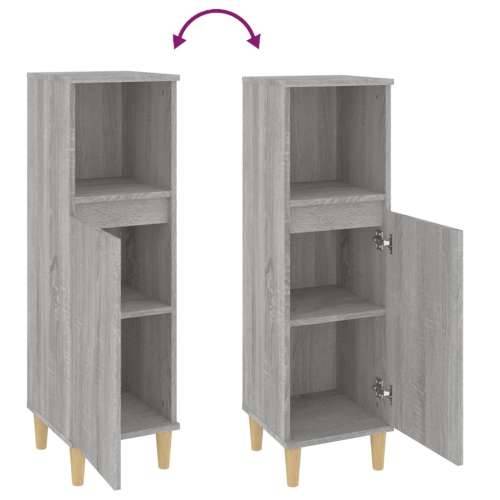 Kupaonski ormarić sivi hrast 30x30x100 cm konstruirano drvo - Sivi hrast sonoma 1 Cijena