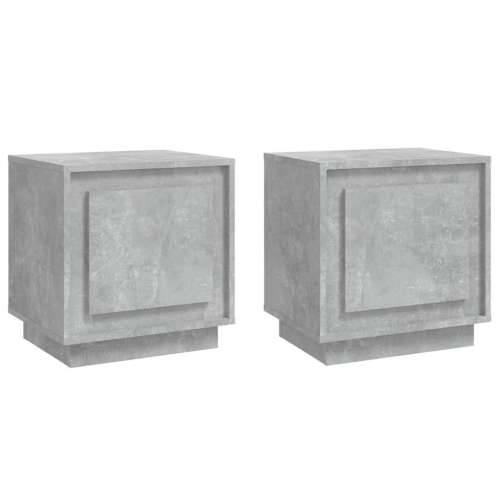 Noćni ormarići 2 kom boja betona 44x35x45 cm konstruirano drvo - Beton siva 2 Cijena