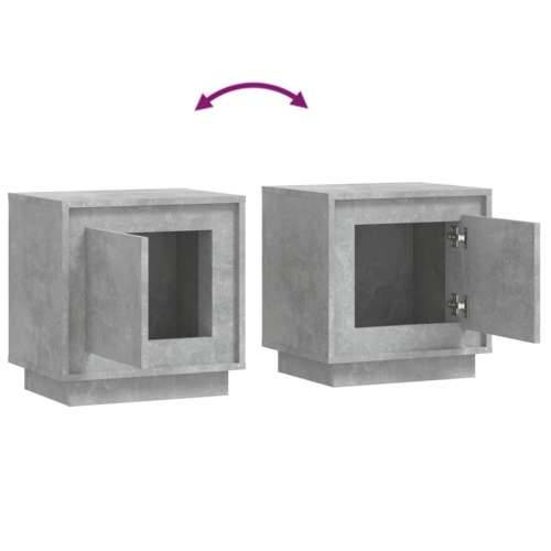 Noćni ormarići 2 kom boja betona 44x35x45 cm konstruirano drvo - Beton siva 2 Cijena