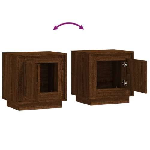 Noćni ormarići 2 kom boja smeđeg hrasta 44x35x45 cm drveni - Smeđi hrast 2 Cijena