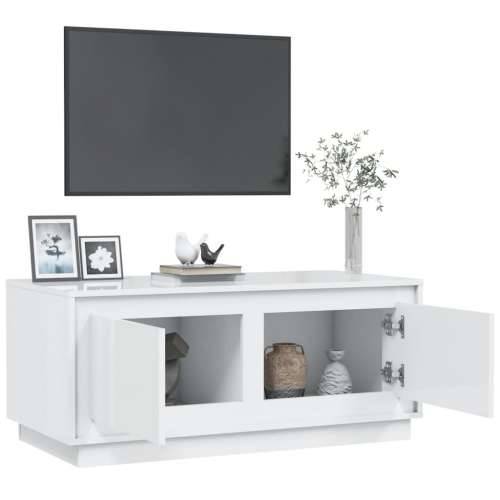Stolić za kavu sjajni bijeli 102x50x44 cm konstruirano drvo - Visoko sjajno bijela 1 Cijena