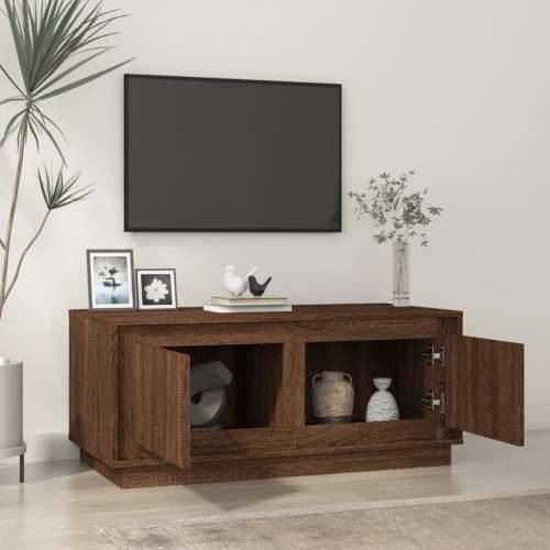 Stolić za kavu boja smeđeg hrasta 102x50x44cm konstruirano drvo - Smeđi hrast 1 Cijena