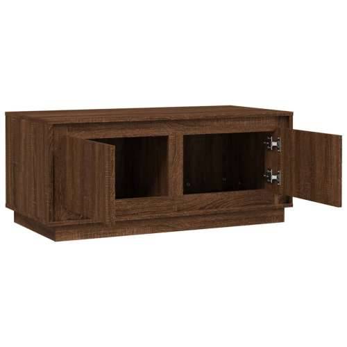 Stolić za kavu boja smeđeg hrasta 102x50x44cm konstruirano drvo - Smeđi hrast 1 Cijena