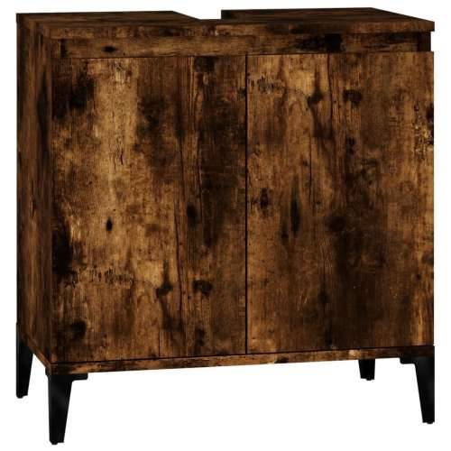 Ormarić za Lavabo - Umivaonik boja dimljenog hrasta 58x33x60 cm drveni - Dimljeni hrast 1 Cijena