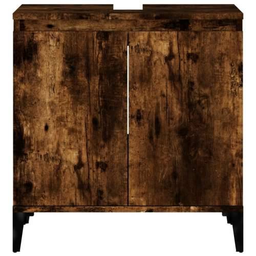 Ormarić za Lavabo - Umivaonik boja dimljenog hrasta 58x33x60 cm drveni - Dimljeni hrast 1 Cijena