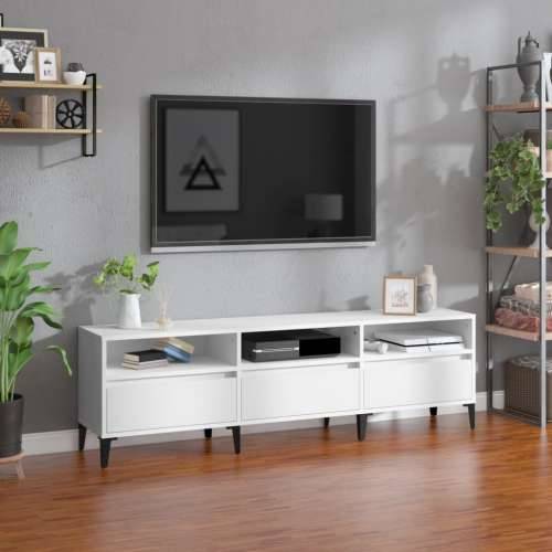 TV ormarić bijeli 150x30x44,5 cm od konstruiranog drva