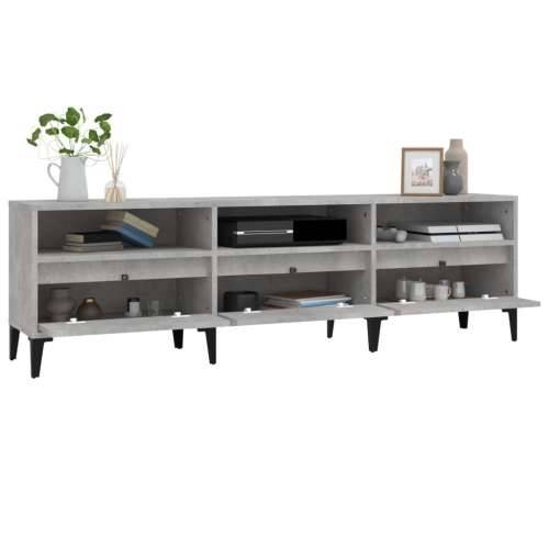 TV ormarić boja betona 150x30x44,5 cm od konstruiranog drva - Beton siva 1 150 cm 30 cm Cijena