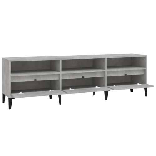 TV ormarić boja betona 150x30x44,5 cm od konstruiranog drva - Beton siva 1 150 cm 30 cm Cijena