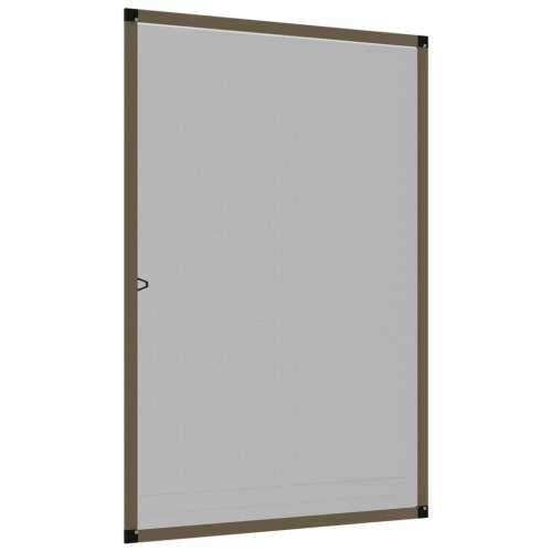 Prozorski zaslon protiv insekata smeđi 90 x 120 cm - Smeđa 90 x 120 cm Cijena