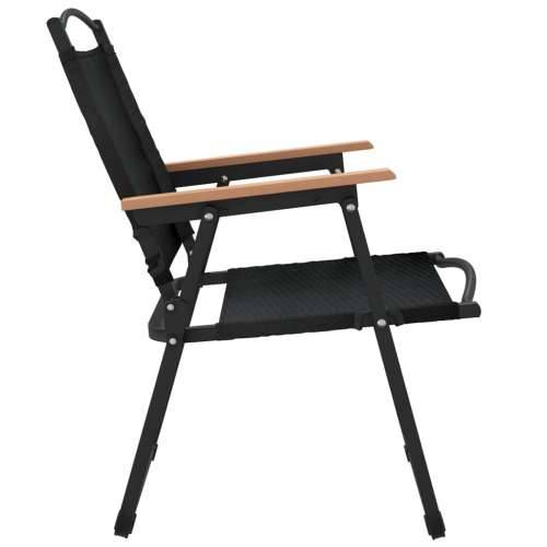 Stolice za kampiranje 2 kom crne 54x55x78 cm od tkanine Oxford - Crna 54 x 55 x 78 cm 2 Cijena
