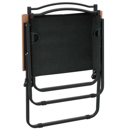 Stolice za kampiranje 2 kom crne 54x55x78 cm od tkanine Oxford - Crna 54 x 55 x 78 cm 2 Cijena