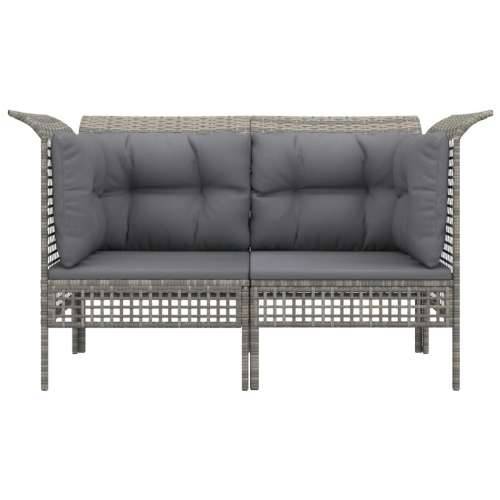 Kutne vrtne sofe s jastucima 2 kom sive od poliratana - Kutna sofa (2 kom) 1 Cijena