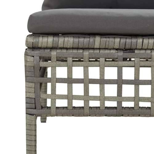 Kutne vrtne sofe s jastucima 2 kom sive od poliratana - Kutna sofa (2 kom) 1 Cijena