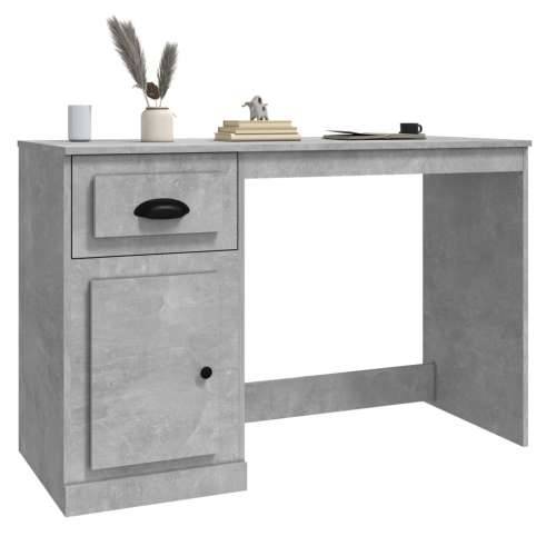 Radni stol s ladicom siva boja betona 115 x 50 x 75 cm drveni Cijena
