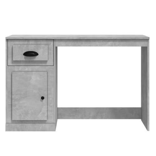 Radni stol s ladicom siva boja betona 115 x 50 x 75 cm drveni Cijena