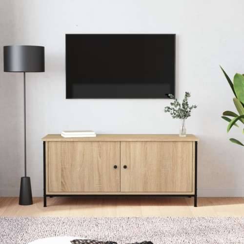 TV ormarić s vratima boja hrasta 102x35x45 cm konstruirano drvo - sonoma hrast 1 102 cm Cijena