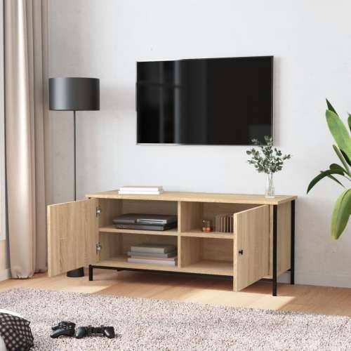 TV ormarić s vratima boja hrasta 102x35x45 cm konstruirano drvo - sonoma hrast 1 102 cm Cijena
