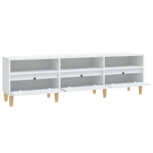 TV ormarić bijeli 150x30x44,5 cm od konstruiranog drva - Bijela 1 150 cm 30 cm Cijena