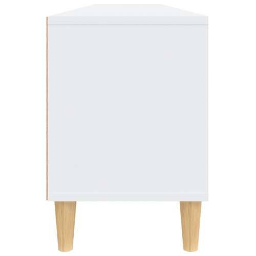 TV ormarić bijeli 150x30x44,5 cm od konstruiranog drva - Bijela 1 150 cm 30 cm Cijena