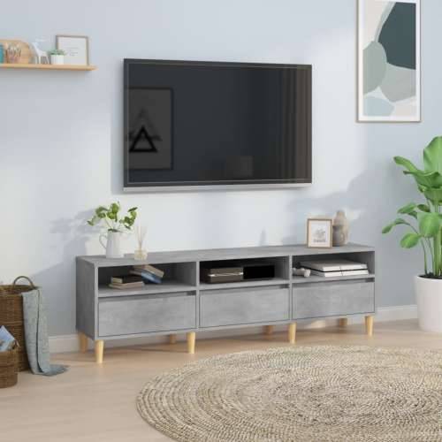 TV ormarić boja betona 150x30x44,5 cm od konstruiranog drva - Beton siva 1 150 cm 30 cm Cijena
