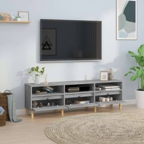 TV ormarić boja betona 150x30x44,5 cm od konstruiranog drva - Beton siva 1 150 cm 30 cm Cijena