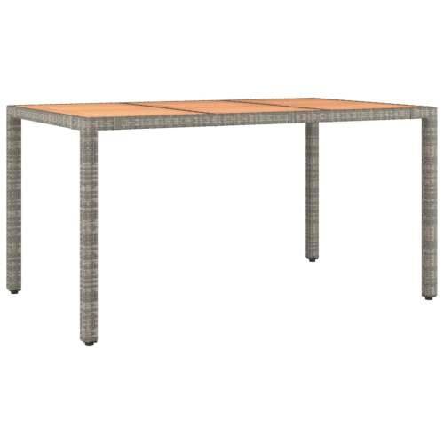 Vrtna garnitura - 7-dijelni vrtni blagovaonski set sivi od poliratana - Dužina stola 190 cm 7 6 Cijena