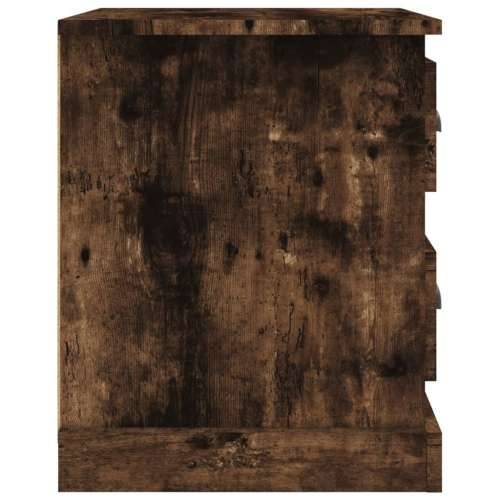 Noćni ormarić boja hrasta 39 x 39 x 47,5 cm konstruirano drvo - Dimljeni hrast 1 Cijena