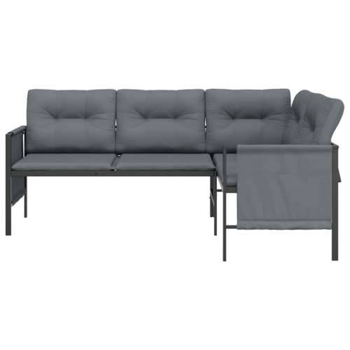Kutna vrtna sofa antracit od čelika i tekstilena - 168 x 116 x 65 cm 1 Cijena