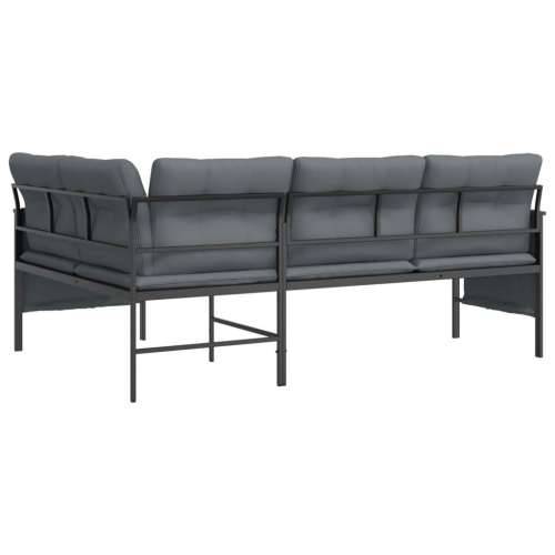 Kutna vrtna sofa antracit od čelika i tekstilena - 168 x 116 x 65 cm 1 Cijena