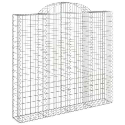 Lučne gabionske košare 2 kom 200x50x180/200cm pocinčano željezo - 200 x 50 x 180/200 cm 2 Cijena