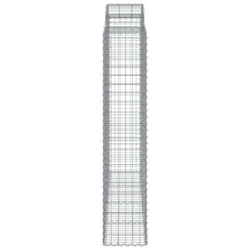 Lučne gabionske košare 2 kom 200x50x200/220cm pocinčano željezo - 200 x 50 x 200/220 cm 2 Cijena