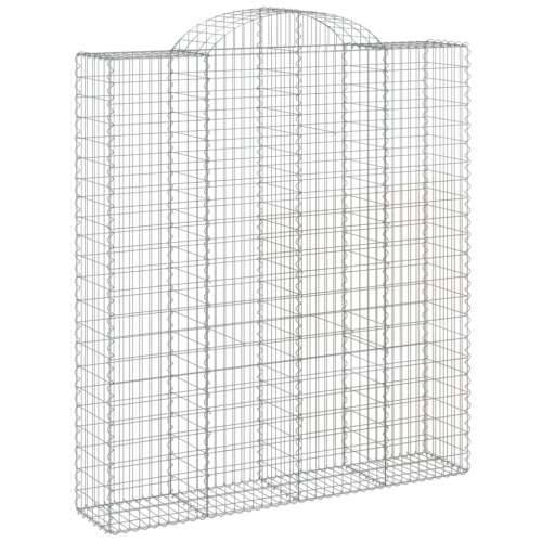 Lučne gabionske košare 2 kom 200x50x220/240cm pocinčano željezo - 200 x 50 x 220/240 cm 2 Cijena