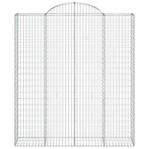 Lučne gabionske košare 2 kom 200x50x220/240cm pocinčano željezo - 200 x 50 x 220/240 cm 2 Cijena