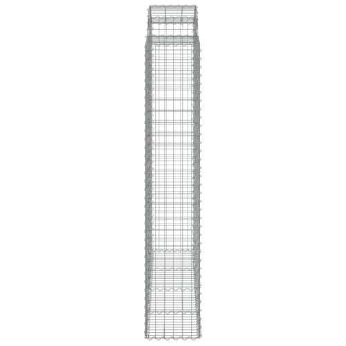 Lučne gabionske košare 2 kom 200x50x220/240cm pocinčano željezo - 200 x 50 x 220/240 cm 2 Cijena