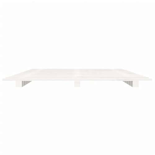 Okvir za krevet bijeli 90 x 190 cm od masivne borovine - Bijela 90 x 190 cm Cijena
