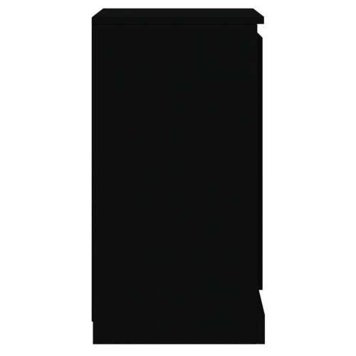 Komoda crna 37,5 x 35,5 x 67,5 cm od konstruiranog drva - Crna 1 Cijena