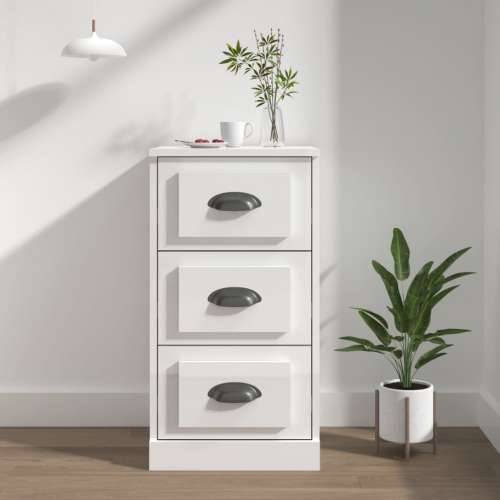 Komoda sjajna bijela 36 x 35,5 x 67,5 cm od konstruiranog drva - Visoko sjajno bijela 1 Cijena