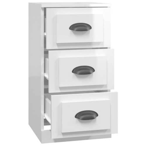 Komoda sjajna bijela 36 x 35,5 x 67,5 cm od konstruiranog drva - Visoko sjajno bijela 1 Cijena