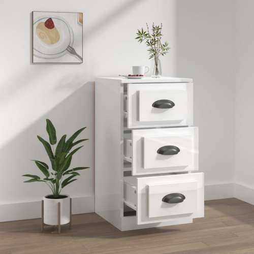 Komoda sjajna bijela 36 x 35,5 x 67,5 cm od konstruiranog drva - Visoko sjajno bijela 1 Cijena