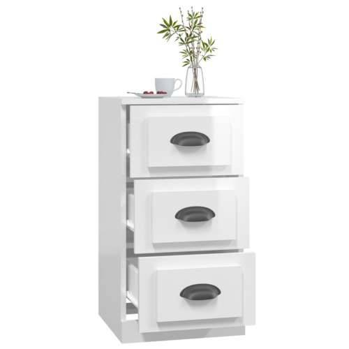 Komoda sjajna bijela 36 x 35,5 x 67,5 cm od konstruiranog drva - Visoko sjajno bijela 1 Cijena