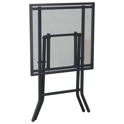 Sklopivi vrtni stol antracit 50 x 50 x 72 cm od čelične mreže - 50 x 50 x 72 cm 1 Cijena