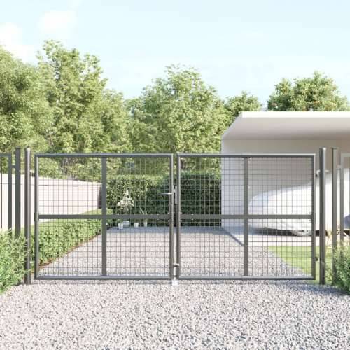 Mrežasta vrtna vrata antracit 300 x 175 cm pocinčani čelik - Antracit Cijena