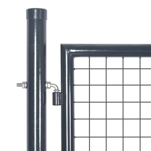 Mrežasta vrtna vrata antracit 300 x 175 cm pocinčani čelik - Antracit Cijena