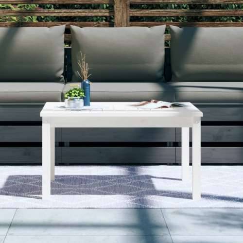 Vrtni stol bijeli 82,5 x 50,5 x 45 cm od masivne borovine - Bijela boja bora 82.5 x 50.5 x 45 cm 1 Cijena
