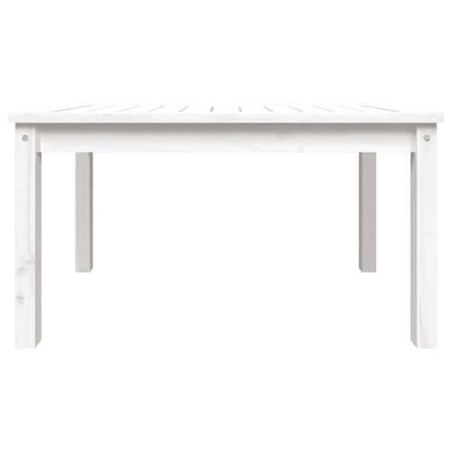 Vrtni stol bijeli 82,5 x 50,5 x 45 cm od masivne borovine - Bijela boja bora 82.5 x 50.5 x 45 cm 1 Cijena