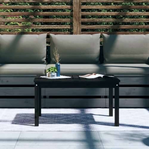 Vrtni stol crni 82,5 x 50,5 x 45 cm od masivne borovine - Crna boja bora 82.5 x 50.5 x 45 cm 1 Cijena