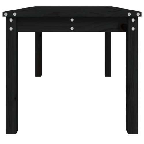 Vrtni stol crni 82,5 x 50,5 x 45 cm od masivne borovine - Crna boja bora 82.5 x 50.5 x 45 cm 1 Cijena