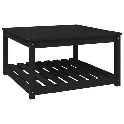 Vrtni stol crni 82,5 x 82,5 x 45 cm od masivne borovine - Crna boja bora 82.5 x 82.5 x 45 cm 1 Cijena