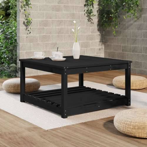 Vrtni stol crni 82,5 x 82,5 x 45 cm od masivne borovine - Crna boja bora 82.5 x 82.5 x 45 cm 1 Cijena